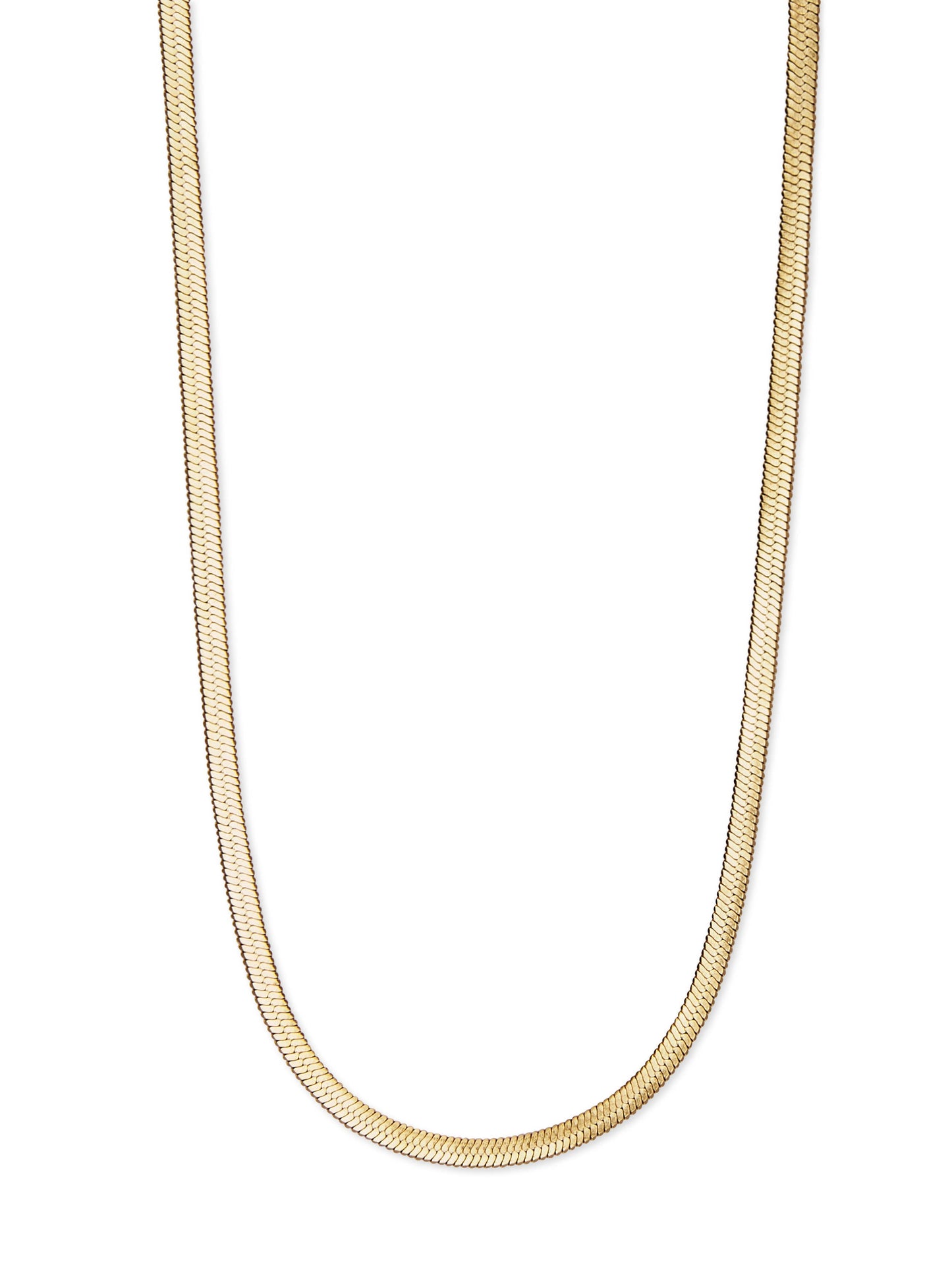 Gold Snake Chain Choker Necklace, Waterproof
