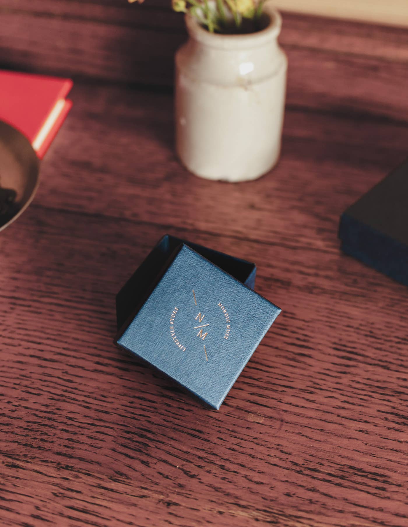 Gold Pearl Drop Hoop Earrings, Waterproof