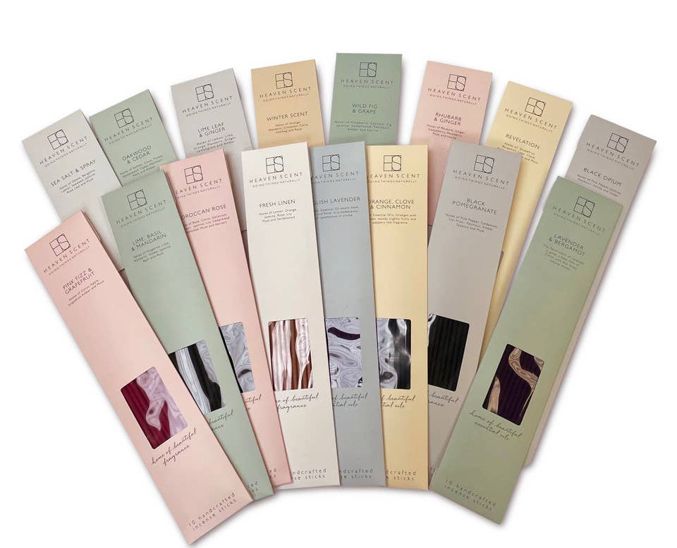 10 Lime, Basil & Mandarin Incense Sticks