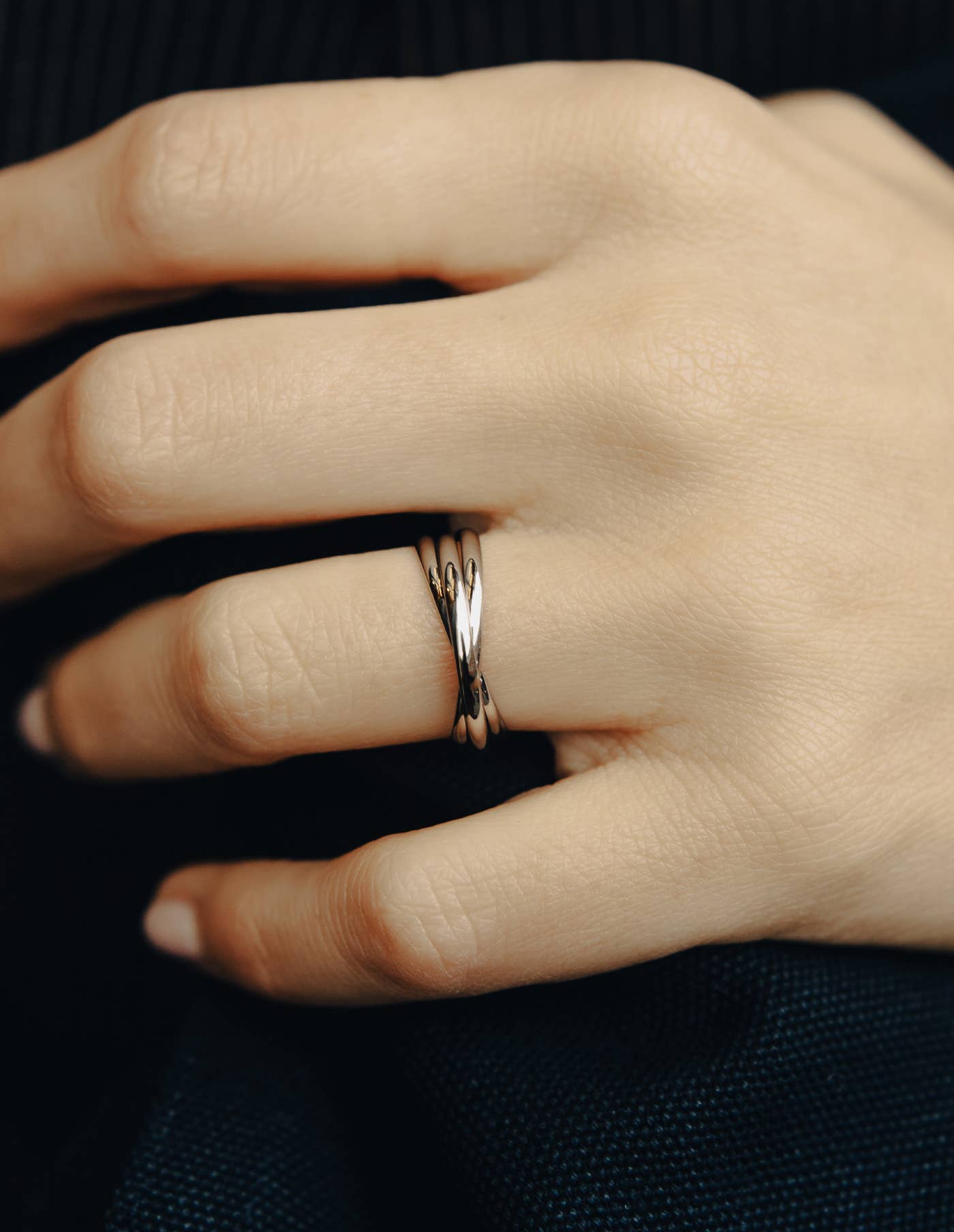 Silver Entwine Ring, Waterproof