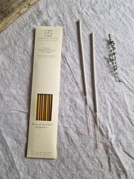 10 Gold, Frankincense & Myrrh Incense Sticks