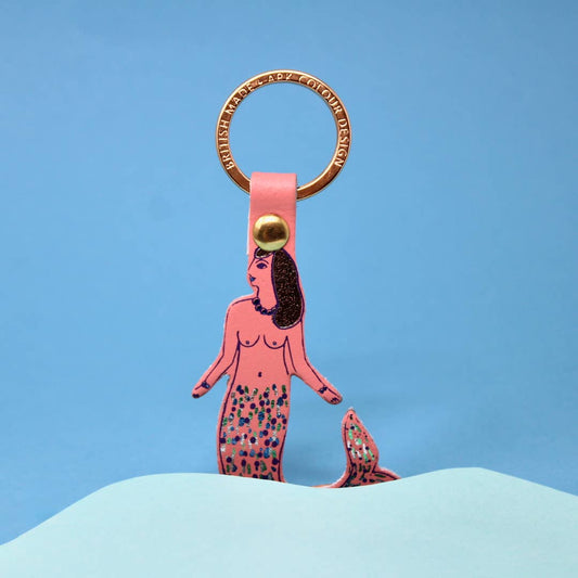 Mermaid Key Fob: Pink