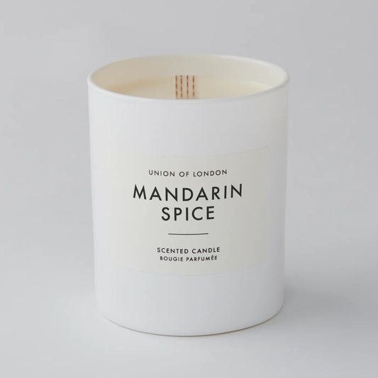 Mandarin Spice 'Cosy Winter’ Medium White Candle 160g