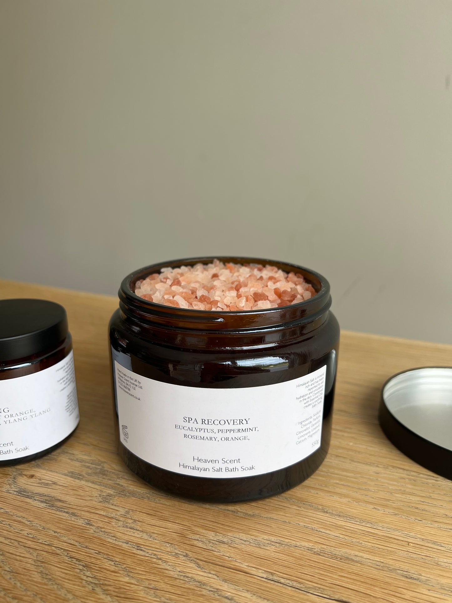 Recovery Himalayan Salts in a Brown Pharmacy Jar Spa (500ml/550g)