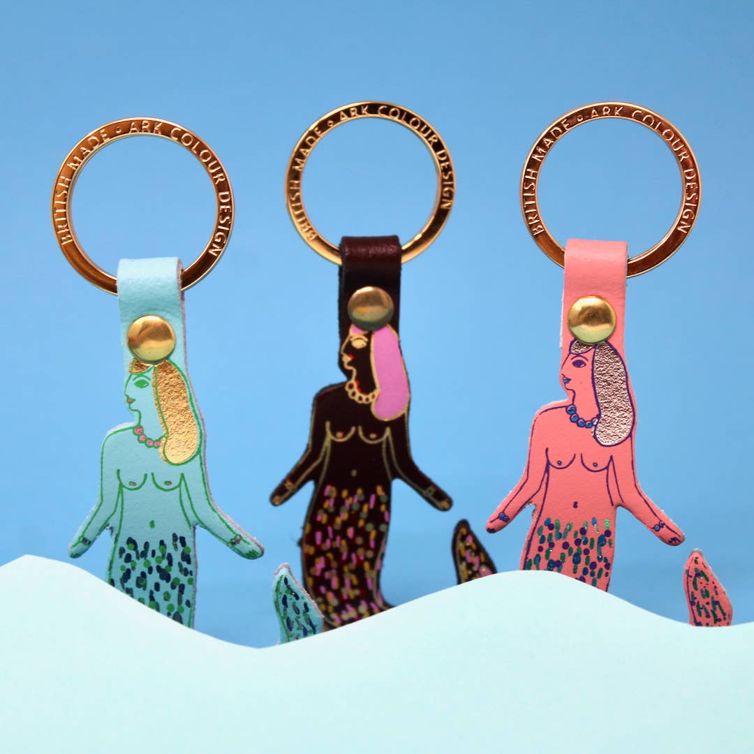 Mermaid Key Fob: Pink